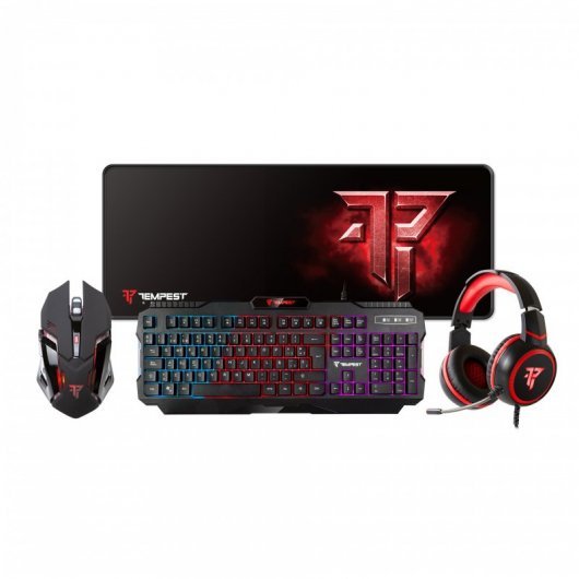 132 tempest apocalypse combo gaming teclado raton auriculares alfombrilla comprar